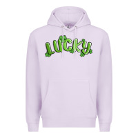 Lilac lucky st patricks day Premium Hoodie - MaliasSmallBusiness