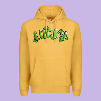 Lucky St Patricks Day Premium Hoodie Designed By Maliassmallbusiness