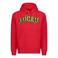 Red lucky st patricks day Premium Hoodie - MaliasSmallBusiness