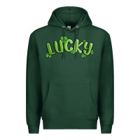 Sports Green lucky st patricks day Premium Hoodie - MaliasSmallBusiness