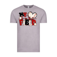 Vintage Zinc my heart is on that field baseball Vintage Tee - MaliasSmallBusiness