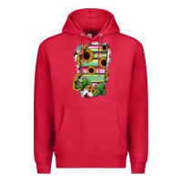 Cardinal Mississippi Map Sunflower Cactus Serape Premium Hoodie - RanaPortraitStore