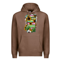Chestnut Mississippi Map Sunflower Cactus Serape Premium Hoodie - RanaPortraitStore
