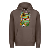 Coffee Mississippi Map Sunflower Cactus Serape Premium Hoodie - RanaPortraitStore