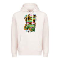 Pale Pink Mississippi Map Sunflower Cactus Serape Premium Hoodie - RanaPortraitStore