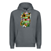 Rock Mississippi Map Sunflower Cactus Serape Premium Hoodie - RanaPortraitStore