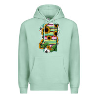 Seafoam Mississippi Map Sunflower Cactus Serape Premium Hoodie - RanaPortraitStore