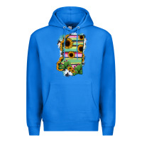 True Royal Mississippi Map Sunflower Cactus Serape Premium Hoodie - RanaPortraitStore