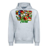 Heather Grey Christmas Texas Urban Hoodie - MaliasSmallBusiness