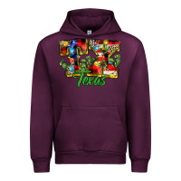 Mauve Wine Christmas Texas Urban Hoodie - MaliasSmallBusiness