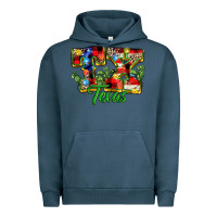Pigment Midnight Navy Christmas Texas Urban Hoodie - MaliasSmallBusiness