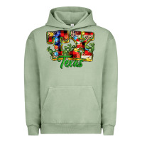 Pigment Oil Green Christmas Texas Urban Hoodie - MaliasSmallBusiness