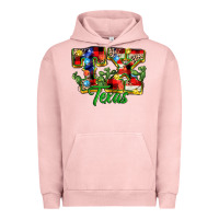 Pigment Salmon Christmas Texas Urban Hoodie - MaliasSmallBusiness