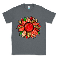Charcoal Heather strawberry sunflower Classic Tee - Zillion Design Studio