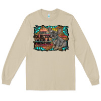 Mushroom life is better with a frenchie Long Sleeve Tee - RanaPortraitStore