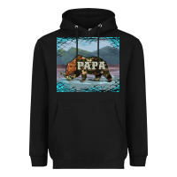 Black papa bear tumbler Heavyweight Hoodie - Artiststas