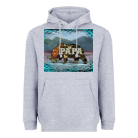 Heather Grey papa bear tumbler Heavyweight Hoodie - Artiststas