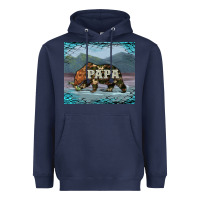 Navy papa bear tumbler Heavyweight Hoodie - Artiststas