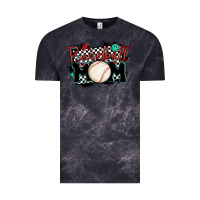 Cloud Black baseball mom Vintage Tee - MaliasSmallBusiness