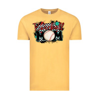 Vintage Mustard baseball mom Vintage Tee - MaliasSmallBusiness