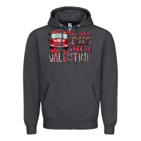 Smoke I've got bus full of Valentine Zipper Hoodie - RacoonDesign