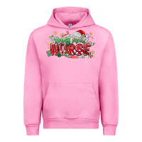 Fuchsia Pink Registered Nurse Christmas Urban Hoodie - MaliasSmallBusiness
