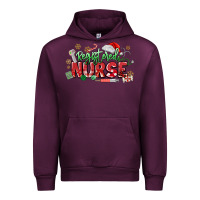 Mauve Wine Registered Nurse Christmas Urban Hoodie - MaliasSmallBusiness