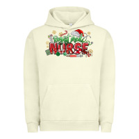 Pigment Pistachio Registered Nurse Christmas Urban Hoodie - MaliasSmallBusiness