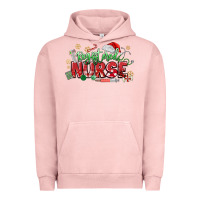 Pigment Salmon Registered Nurse Christmas Urban Hoodie - MaliasSmallBusiness