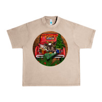 French Oak Baby Cow Christmas Urban Heavy Tee - RanaPortraitStore