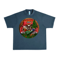 Midnight Navy Baby Cow Christmas Urban Heavy Tee - RanaPortraitStore
