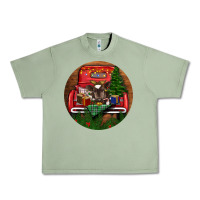 Oil Green Baby Cow Christmas Urban Heavy Tee - RanaPortraitStore