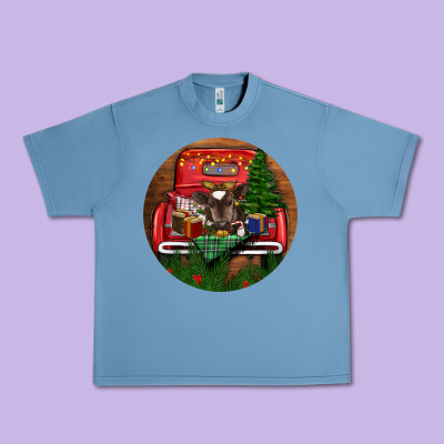 Baby Cow Christmas Urban Heavy Tee Designed By Ranaportraitstore