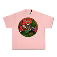 Salmon Baby Cow Christmas Urban Heavy Tee - RanaPortraitStore