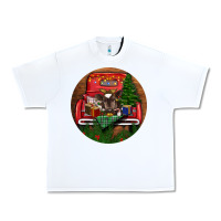 White Baby Cow Christmas Urban Heavy Tee - RanaPortraitStore
