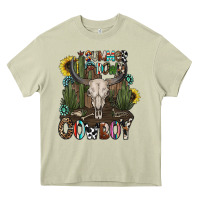 Mossy summer down cowboy Heavy Core Tee - CowhideDigitalArt