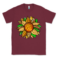 Burgundy pineapple sunflower Classic Tee - Zillion Design Studio