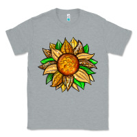 Heather Grey pineapple sunflower Classic Tee - Zillion Design Studio