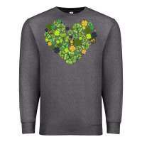 Heart Shaped Clover Premium Sweatshirt | Teevron