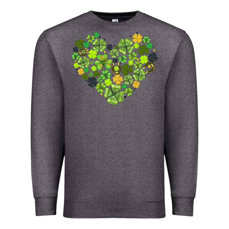 Heart Shaped Clover Premium Sweatshirt by AdoDesignShop | Teevron
