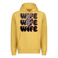 Antique Gold wife wife wife Premium Hoodie - MaliasSmallBusiness