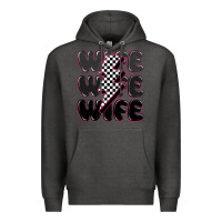 Charcoal Heather wife wife wife Premium Hoodie - MaliasSmallBusiness
