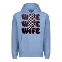 Colony Blue wife wife wife Premium Hoodie - MaliasSmallBusiness