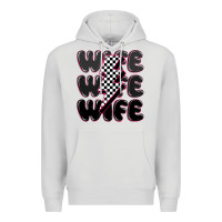 Dove Grey wife wife wife Premium Hoodie - MaliasSmallBusiness