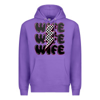 Purple wife wife wife Premium Hoodie - MaliasSmallBusiness