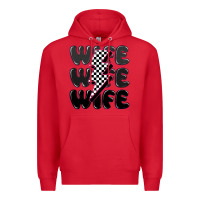 Red wife wife wife Premium Hoodie - MaliasSmallBusiness