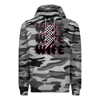 Slate Camo wife wife wife Premium Hoodie - MaliasSmallBusiness