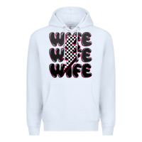 White wife wife wife Premium Hoodie - MaliasSmallBusiness