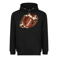 Black football cowhide leopard patch Heavyweight Hoodie - JahusDesignShop
