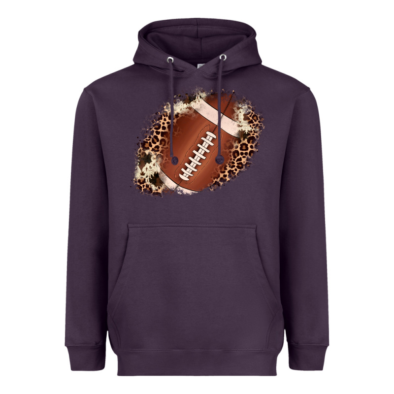 Football Cowhide Leopard Patch Heavyweight Hoodie by JahusDesignShop | Teevron